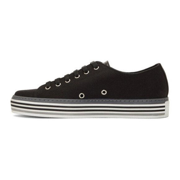 PAUL SMITH BLACK CANVAS SOTTO SNEAKERS, SIZE: 11 US / 44 EU / 10 - Picture 8 of 9